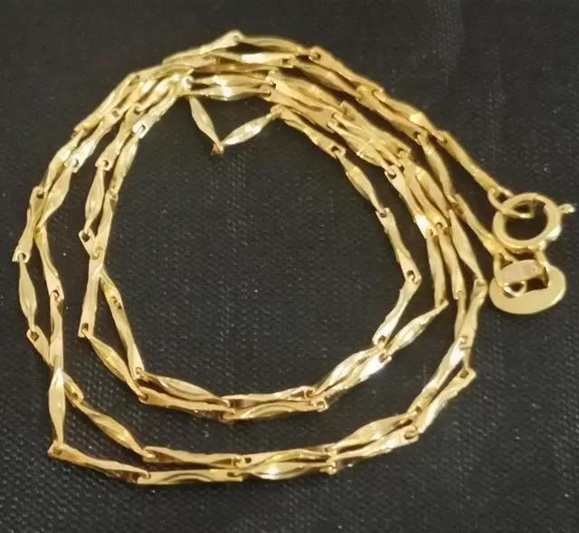 Alt view image 6 of 7 - 18K Real Gold Necklace 45CM 2.0G