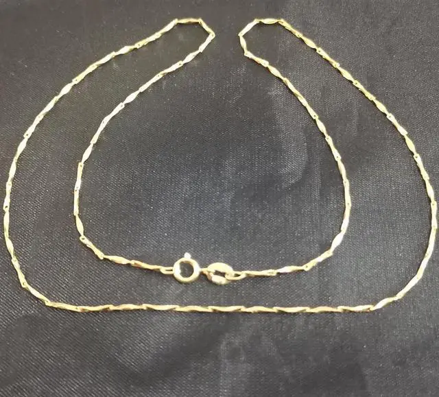 Alt view image 3 of 7 - 18K Real Gold Necklace 45CM 2.0G