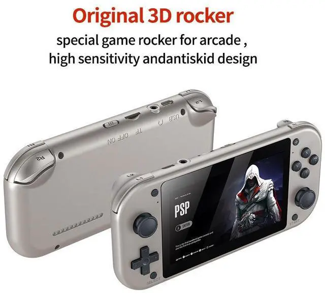 Alt view image 4 of 7 - M17 4K HD Output Handheld Game Console, Portable PSP Style Game Player