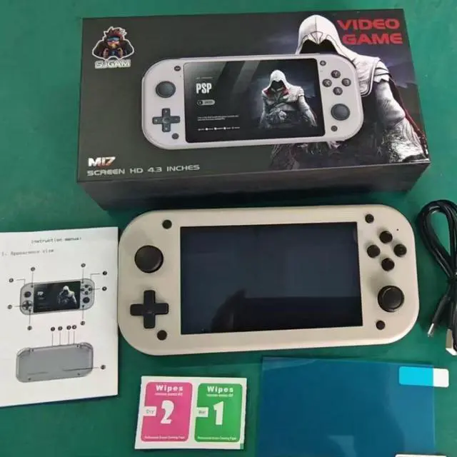 Alt view image 7 of 7 - M17 4K HD Output Handheld Game Console, Portable PSP Style Game Player