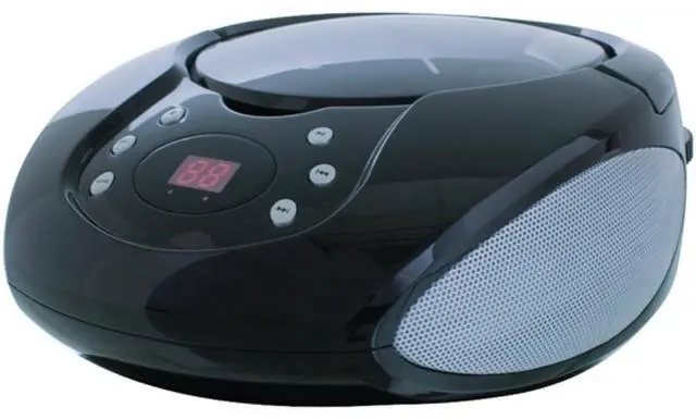 Alt view image 10 of 10 - GPX BC112B Boom Box & CD Player