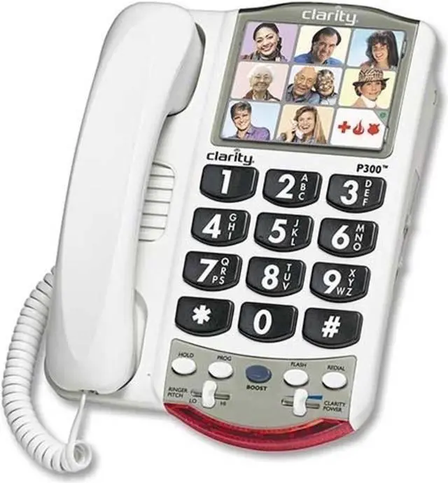 Alt view image 17 of 20 - Clarity P300 Picture Phone for Mild Hearing Loss
