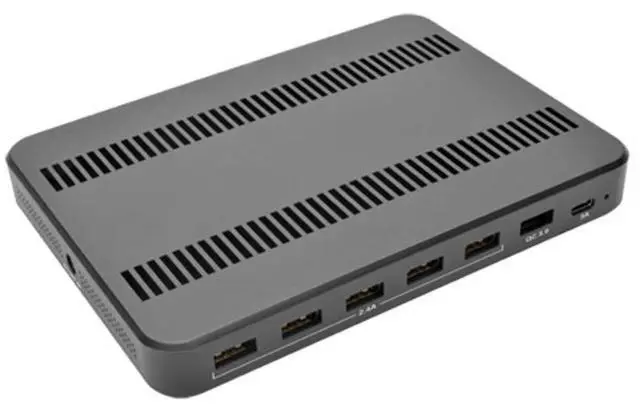 Alt view image 6 of 13 - Tripp Lite U280-007-CQC-ST 7-Port Usb Charging Station Hub With Quick Charge 3.0, Usb-C Port, Device Storage, 5V 4A (60W) Usb Charge Output - Power Adapter - 60 Watt - 4 A - 7 Output Connectors (6 X
