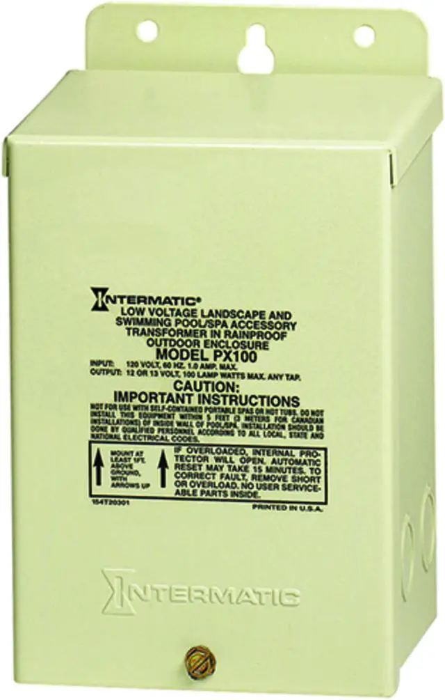 Alt view image 2 of 3 - INTERMATIC PX100 Transformer, 100 VA, 3R, 12/13/14V AC, 120V AC