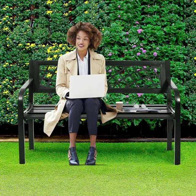 Alt view image 11 of 11 - Costway Kids Inflatable Jungle Bounce House  Dual Slide Jumping Castle Bouncer