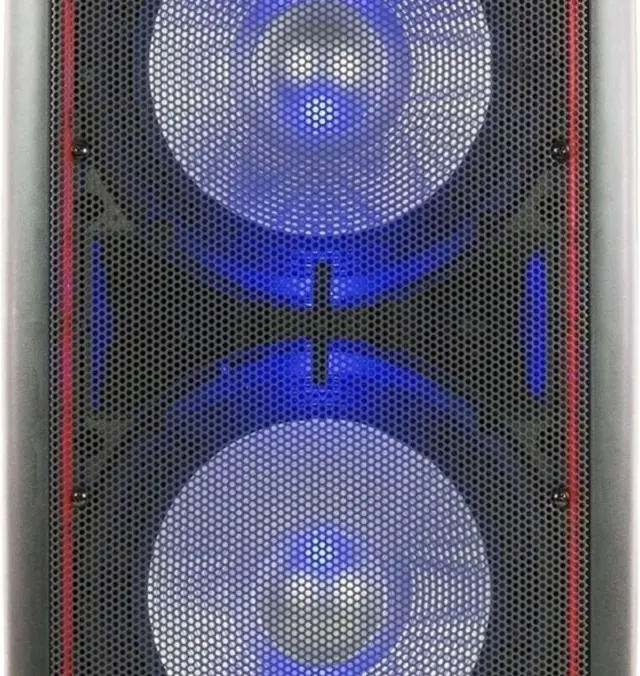 Alt view image 4 of 10 - Qfx PBX100 Portable Bluetooth Party Speaker System