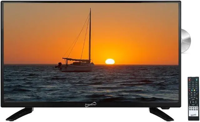 Alt view image 8 of 20 - Supersonic 32 Widescreen LED HDTV, Built in DVD Player with HDMI SC-3222