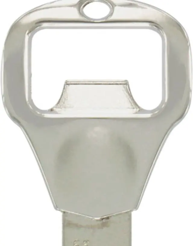 Main image of Hillman 5932140 Bottle Opener Key House & Padlock Universal Key Blank Double Sided - Pack of 4