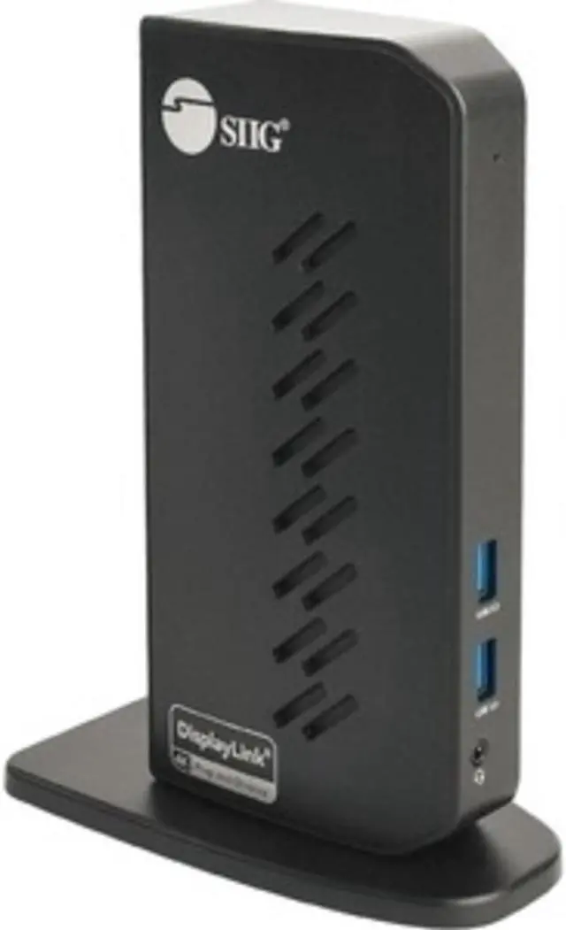 Alt view image 8 of 17 - SIIG AC JUDK0L11S1 Dual Video Full HD HDMI Video Docking Station Brown Box