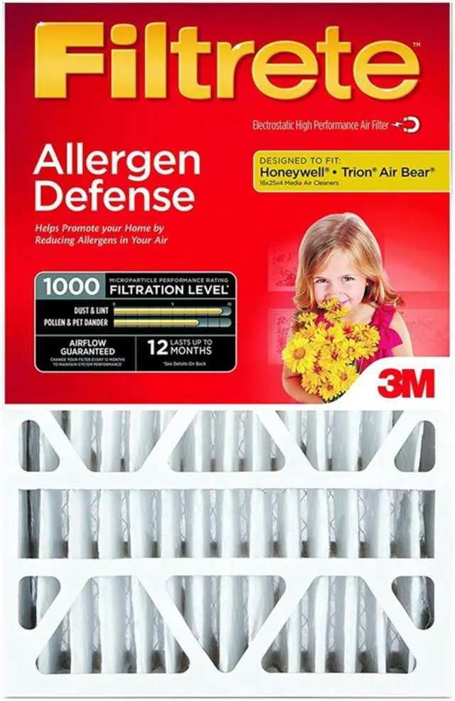 Alt view image 3 of 4 - 3M 20x25x4 Allergen Filter NADP03-4IN-4