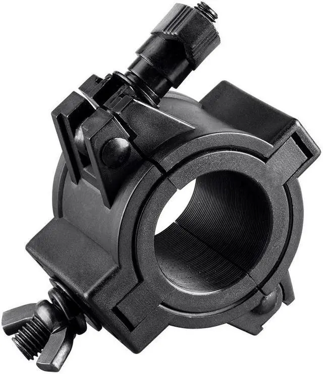 Alt view image 6 of 6 - Monoprice ABS Molded O-Clamp Black | With Low Profile Mounting, Fits truss diameters of 1", 1.5", and 2" - Stage Right Series