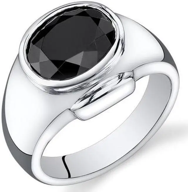 Alt view image 3 of 3 - Comfort fit Mens Black Titanium 8 mm Wedding Band Available Size 8