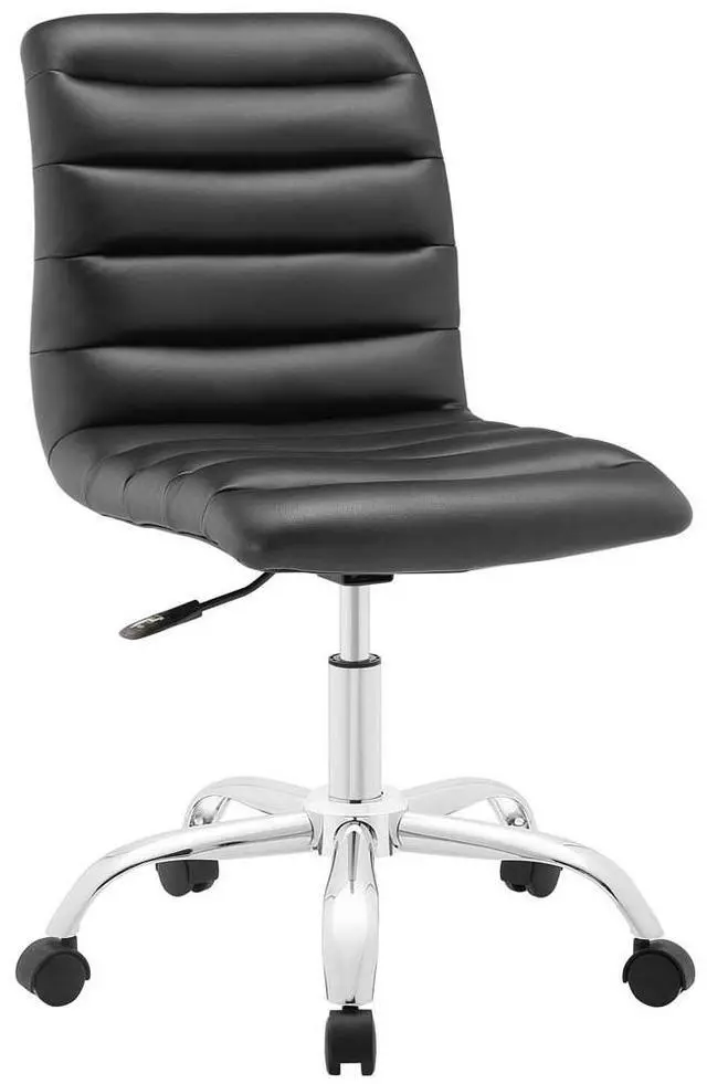 Alt view image 12 of 19 - Ripple Mid Back Office Chair in Black