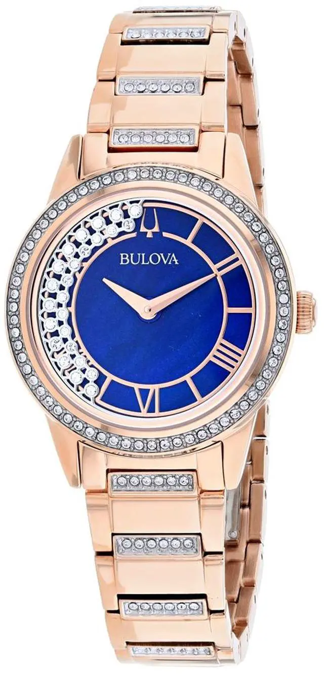 Alt view image 17 of 20 - Bulova Ladies TurnStyle Rose Gold Plated Stainless Steel Quartz Watch 98L247