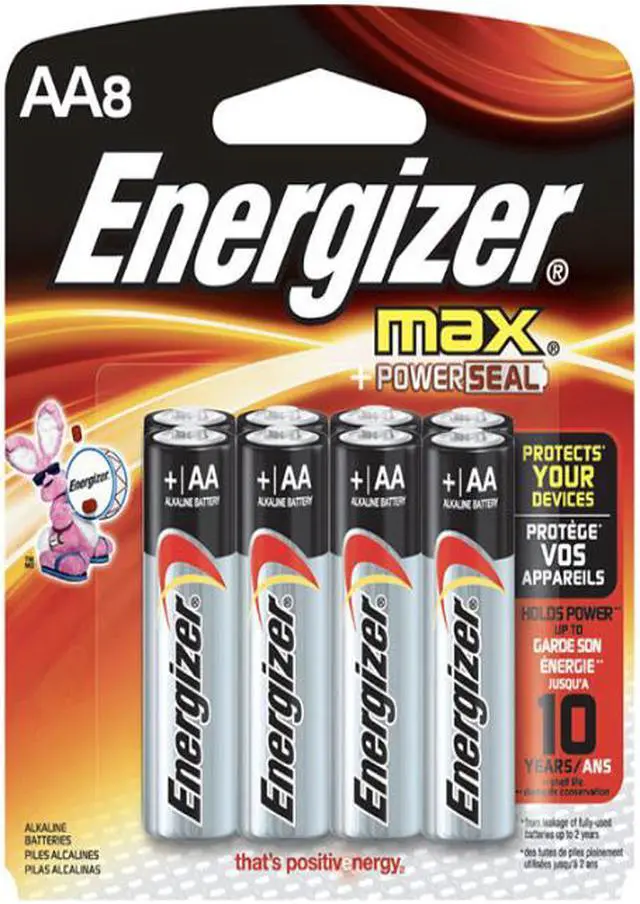 Alt view image 2 of 10 - Energizer Max Alkaline Mercury-Free Batteries, Size AA 100-Pack