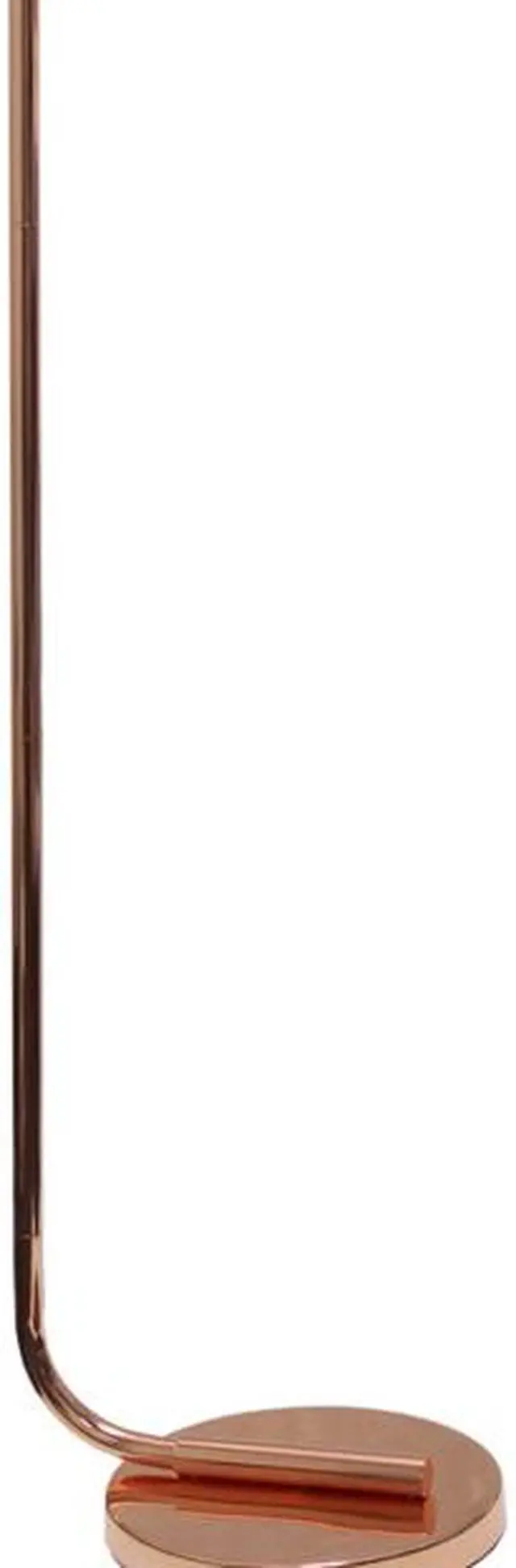 Alt view image 20 of 20 - Simple Designs Antique Style Industrial Iron Lantern Floor Lamp with Glass Shade, Rose Gold