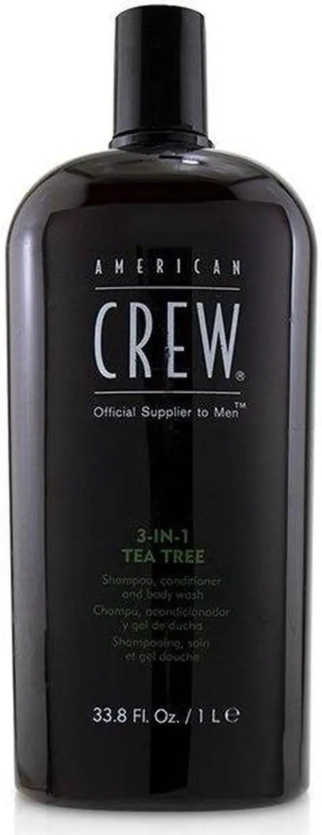 Main image of American Crew - Men 3-IN-1 Tea Tree Shampoo, Conditioner and Body Wash(1000ml/33.8oz)