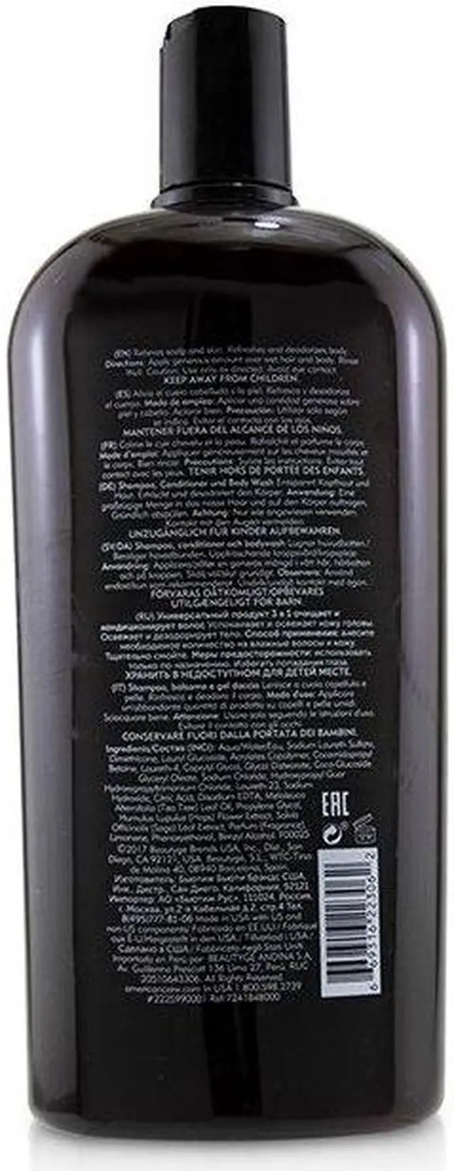 Alt view image 2 of 6 - American Crew - Men 3-IN-1 Tea Tree Shampoo, Conditioner and Body Wash(1000ml/33.8oz)