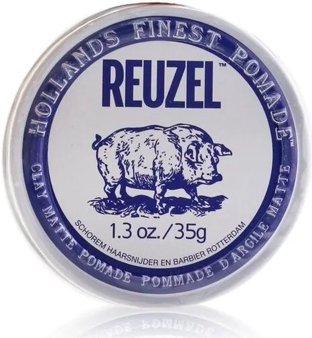 Alt view image 2 of 4 - Reuzel Holands Finest Heavy Hold Clay Matte Pomade White Tin 1.3 Ounce