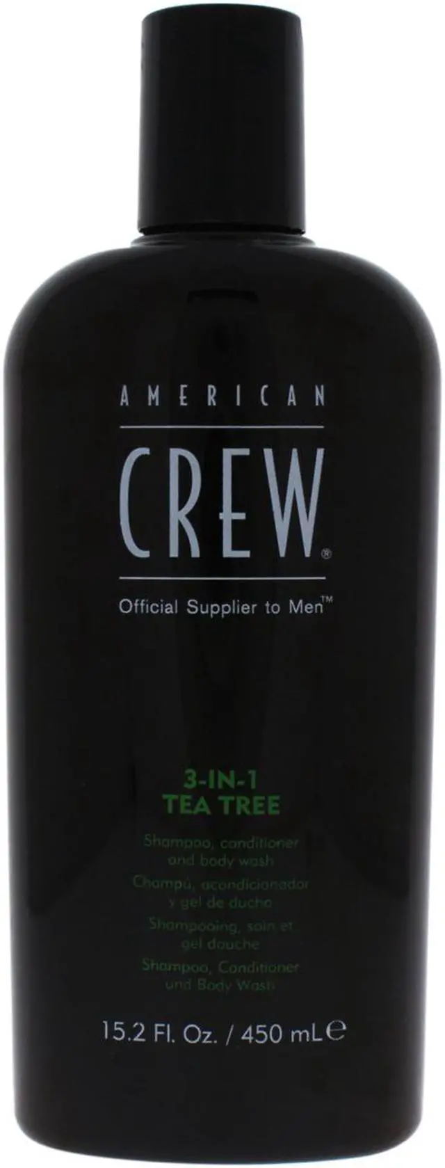 Main image of 3-In-1 Tea Tree Shampoo & Conditioner & Body Wash by American Crew for Men - 15.2 oz Shampoo & Conditioner & Body Wash