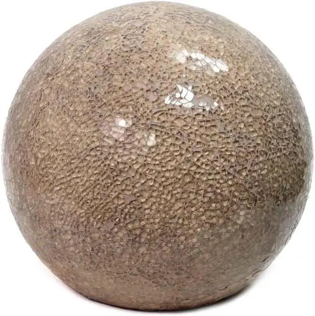 Alt view image 12 of 19 - Simple Designs 1 Light Mosaic Stone Ball Table Lamp, Champagne