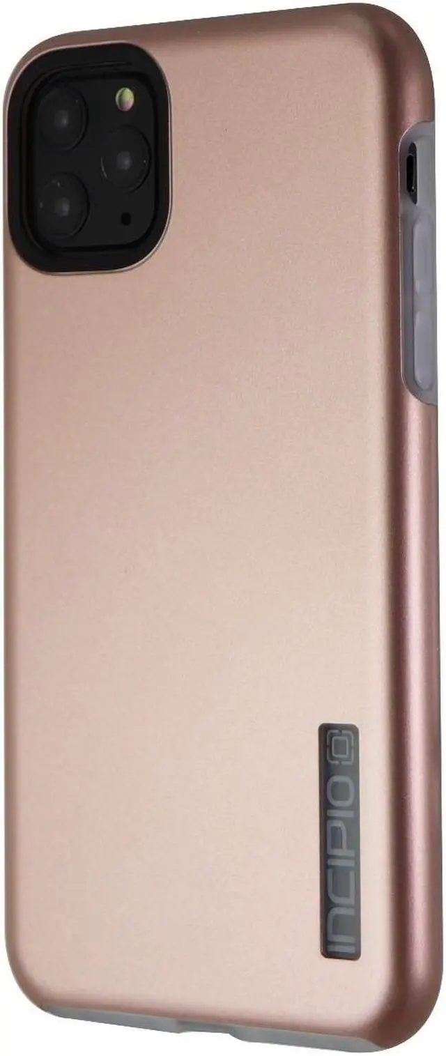 Alt view image 4 of 6 - Incipio DualPro Case for iPhone 11 Pro Max - Iridescent Rose Gold/Frost