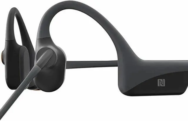 Alt view image 7 of 9 - AfterShokz - OpenComm Bone Conduction Stereo Bluetooth Headset - Slate Gray