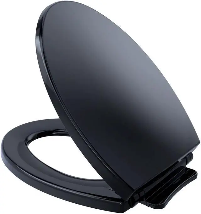 Alt view image 2 of 2 - SS114-51 SoftClose Elongated Polypropylene Closed Front Toilet Seat & Cover (Ebony)