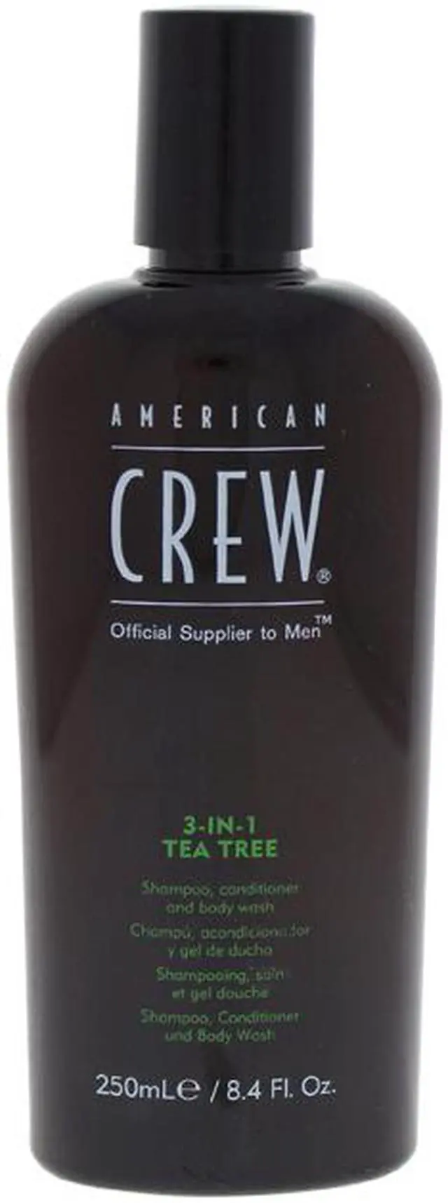 Main image of 3-In-1 Tea Tree Shampoo & Conditioner & Body Wash by American Crew for Men - 8.4 oz Shampoo & Conditioner & Body Wash