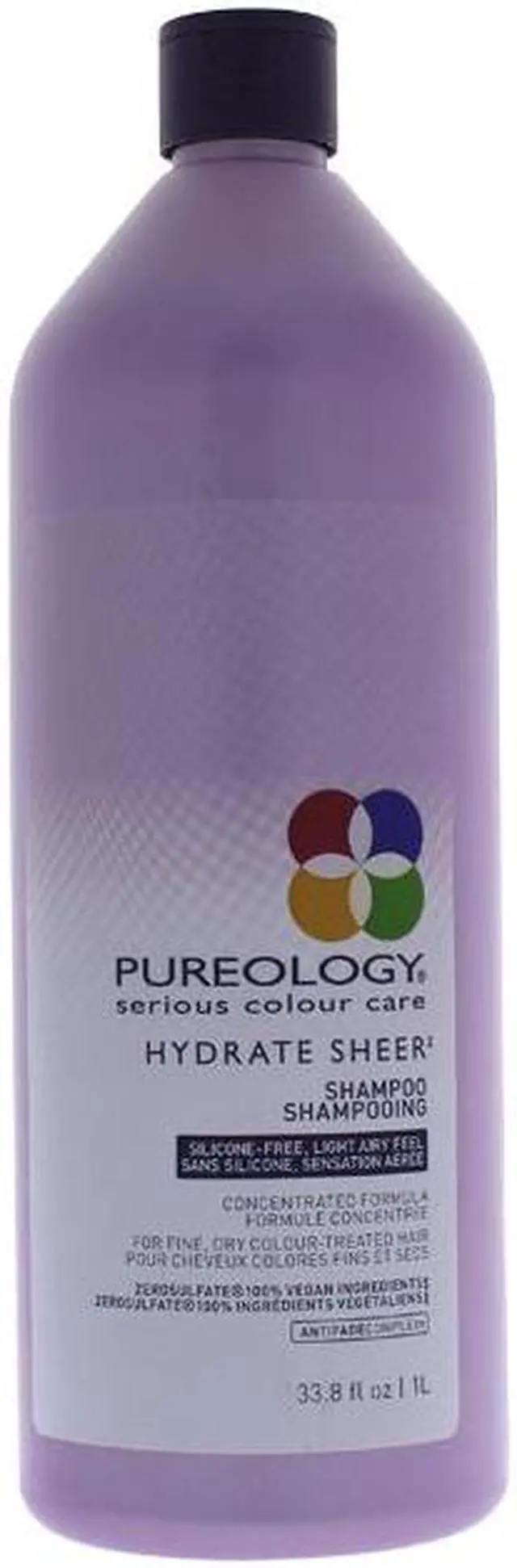 Alt view image 6 of 8 - pureology | hydrate sheer moisturizing shampoo | for fine, dry color treated hair | sulfatefree | siliconefree| vegan | 33.8 oz.
