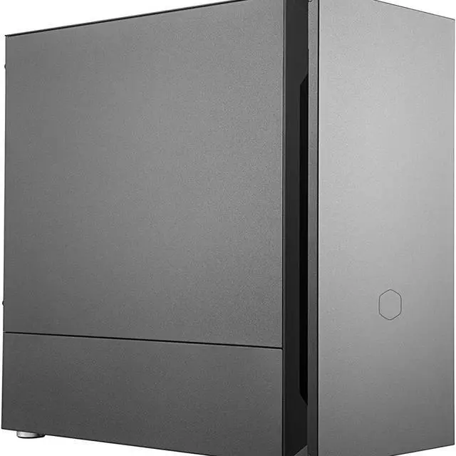 Alt view image 12 of 20 - cooler master silencio s400 matx tower w/sounddampening material, sounddampened steel side panel, reversible front panel, sd card reader, and 2x 120mm pwm silencio fp fans