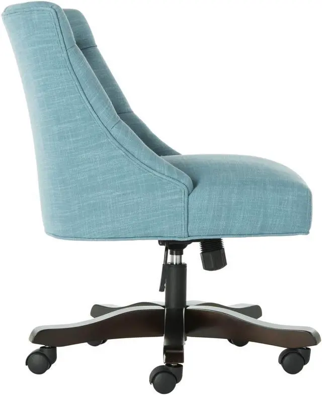 Alt view image 5 of 5 - safavieh soho desk chair, light blue, light blue