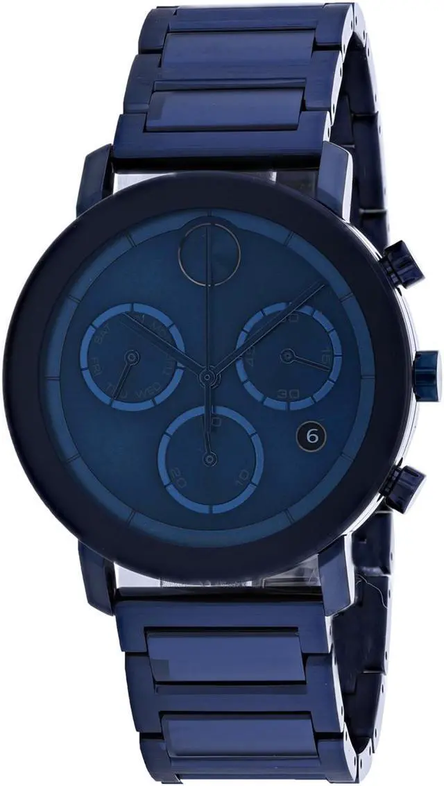 Main image of Movado Men's Bold Blue Dial Watch - 3600683