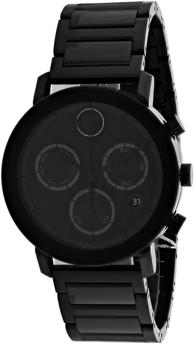 Alt view image 4 of 8 - Movado Bold Mens Black PVD Stainless Steel Swiss Quartz Watch 3600684