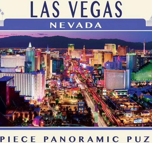Main image of city panoramics las vegas panoramic 1000 piece jigsaw puzzle
