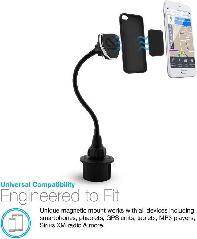 Alt view image 9 of 18 - Naztech 13606 MagBuddy Cup Holder Mount