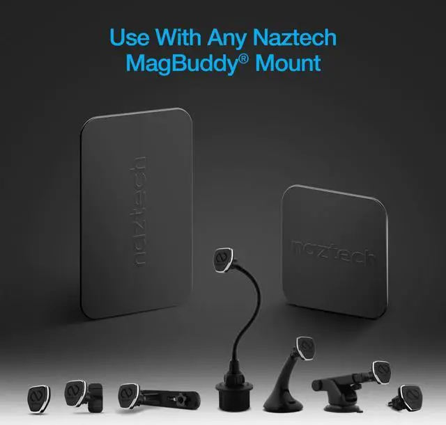 Alt view image 9 of 12 - Naztech 13626 MagBuddy Cards/Plates Black
