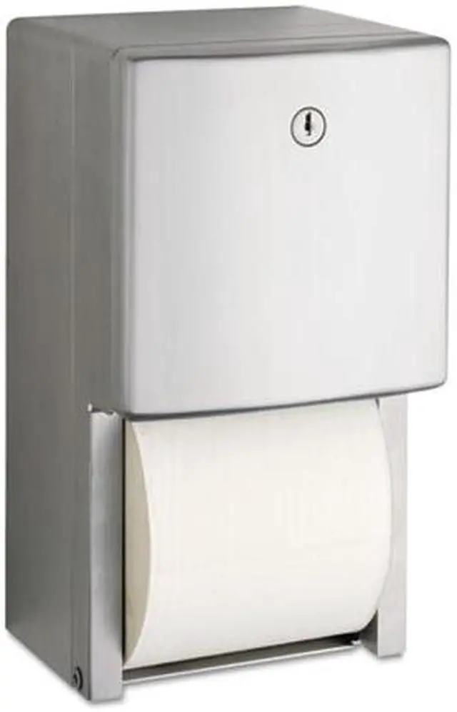 Alt view image 9 of 11 - Bobrick ConturaSeries Two-Roll Tissue Dispenser 6 1/16" x 5 15/16" x 11" 4288