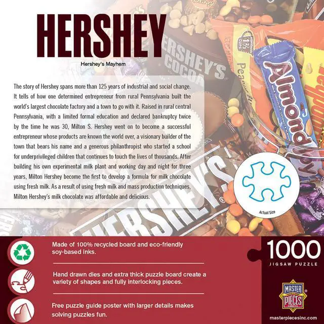 Alt view image 3 of 11 - Masterpieces Puzzle Co.,  Hershey Mayhem 1000 Piece Puzzle