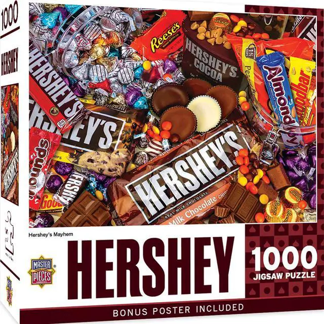 Alt view image 2 of 11 - Masterpieces Puzzle Co.,  Hershey Mayhem 1000 Piece Puzzle
