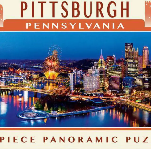 Main image of MasterPieces Pittsburgh 1000 Piece Panoramic Jigsaw Puzzle