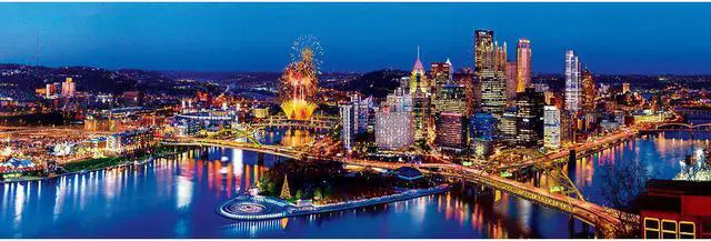 Alt view image 4 of 9 - MasterPieces Pittsburgh 1000 Piece Panoramic Jigsaw Puzzle