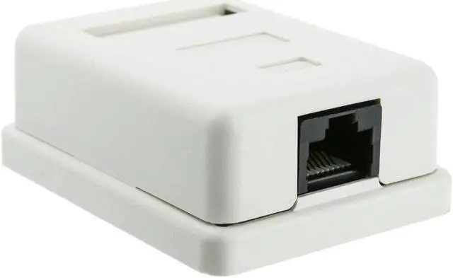 Alt view image 4 of 4 - Cable Wholesale Cat 5e Single Surface Mount Box, Unshielded