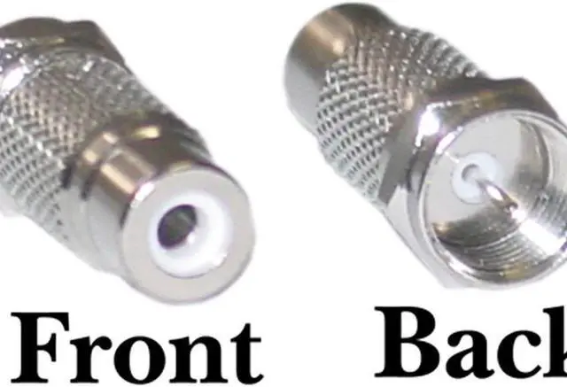 Alt view image 5 of 5 - Cable Wholesale F-Pin Male To RCA Female Adapter