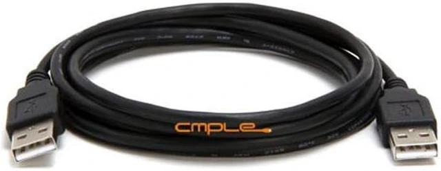 Alt view image 7 of 7 - Cmple USB 2.0 Male to Male Cable High-Speed USB 2.0 A to A Extension Cable for Data Transfer – 6 Feet, Black