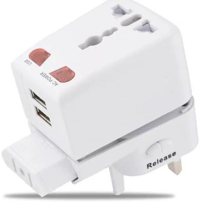 Alt view image 10 of 10 - Universal Travel Adapter with 2 USB
