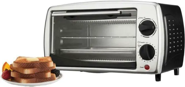 Alt view image 10 of 11 - Toaster Oven 4Slice 9L Black