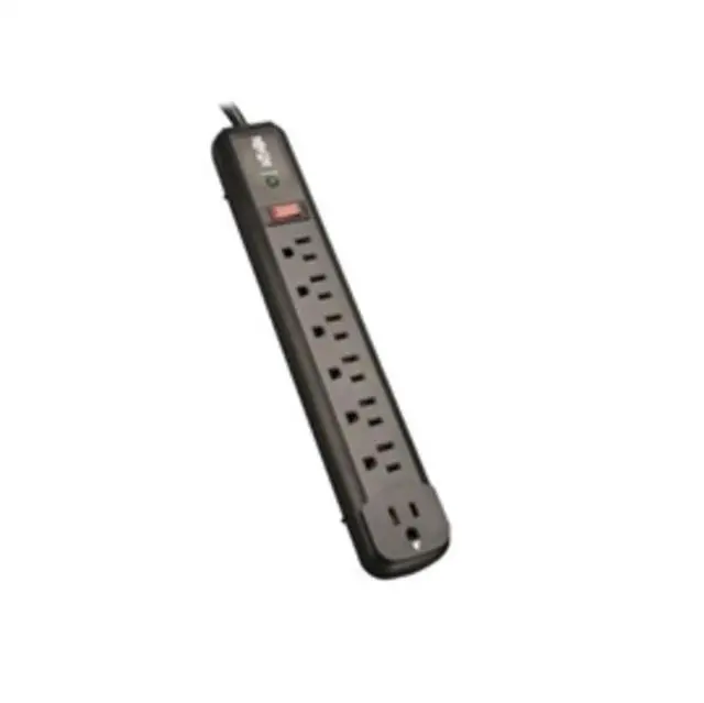 Alt view image 7 of 20 - TRIPP LITE TLP74RB 4.0 Feet 7 Outlets 1080 Joules Surge Suppressor