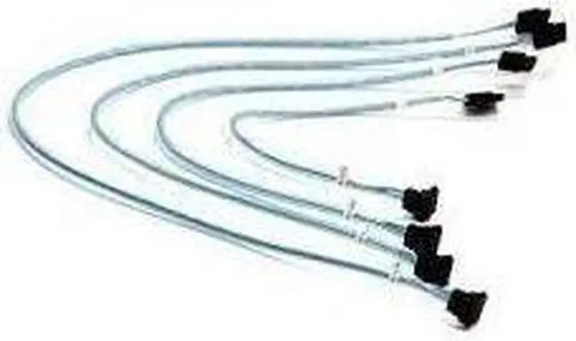Alt view image 5 of 7 - Supermicro CBL-0186L Set of 4 SATA 56/45.5/35/23CM ROUND S-RA. 26AWG