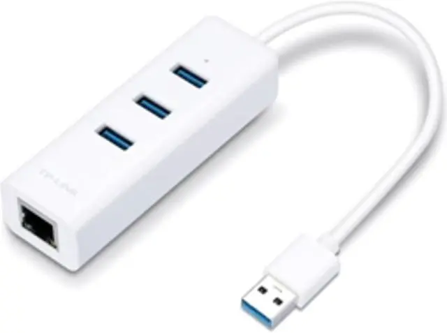 Alt view image 13 of 20 - TP-Link USB 3.0 to Ethernet Adapter, Portable 3-port USB Hub with 1 Gigabit RJ45 Ethernet Port Network Adapter, Supports Windows 7/8/8.1/10, Mac OS X (10.6-10.14), Linux OS and Chrome OS